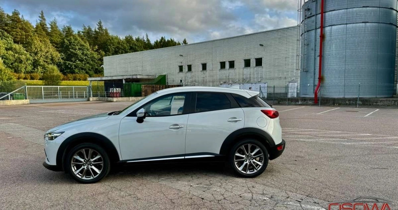 Mazda CX-3 cena 71777 przebieg: 119000, rok produkcji 2017 z Limanowa małe 781